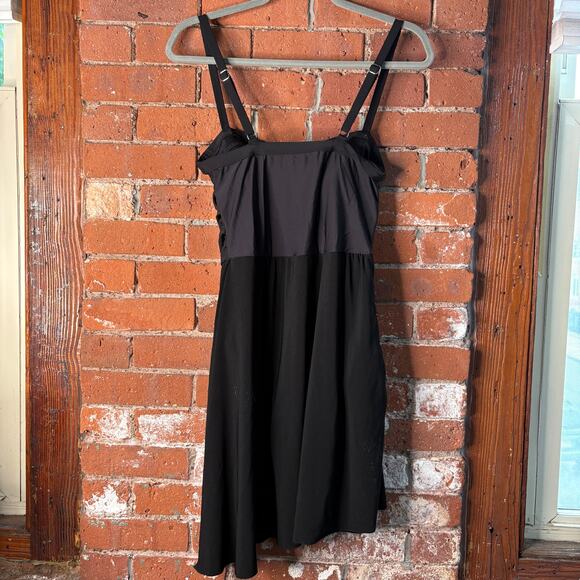 MagicSuit by MiracleSuit One Piece Swim Dress Skirted Ruched Square Neck Sz 12 - Picture 7 of 11